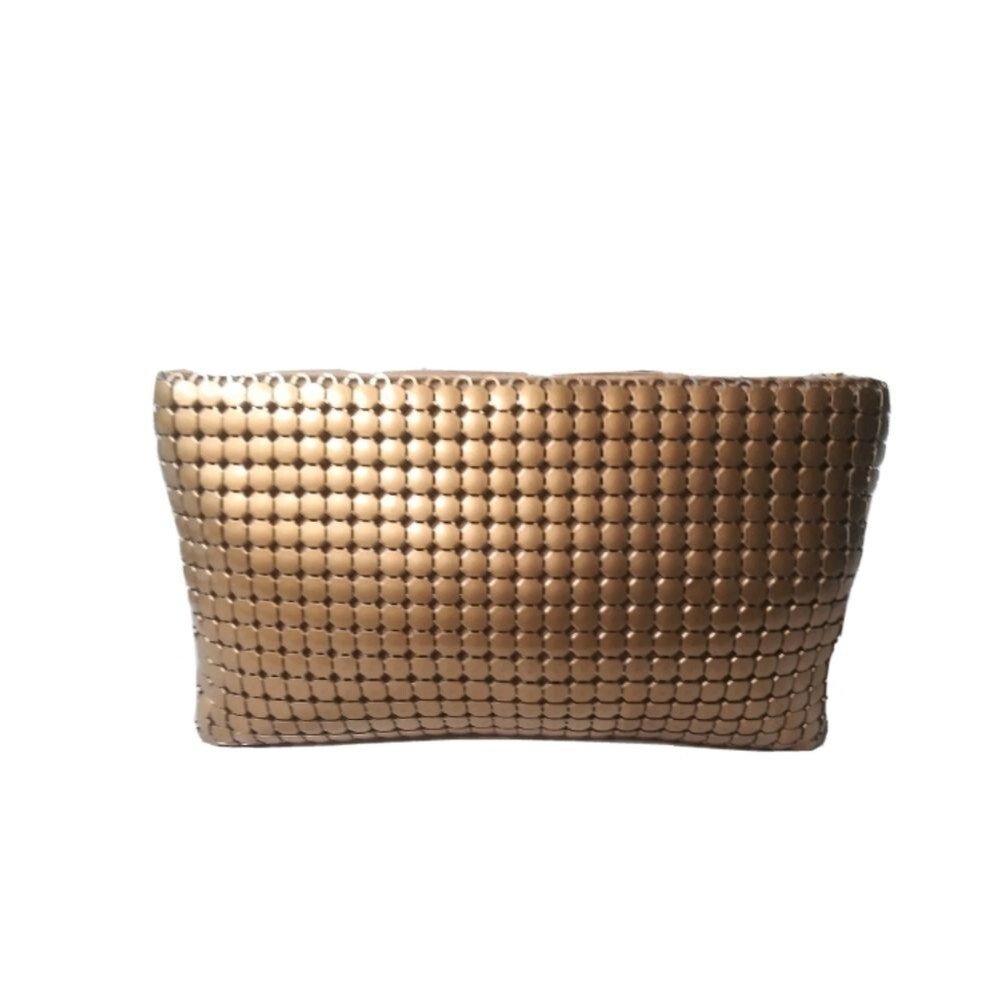 Vintage Whiting & Davis Bronze Mesh Clutch Purse Made in the USA